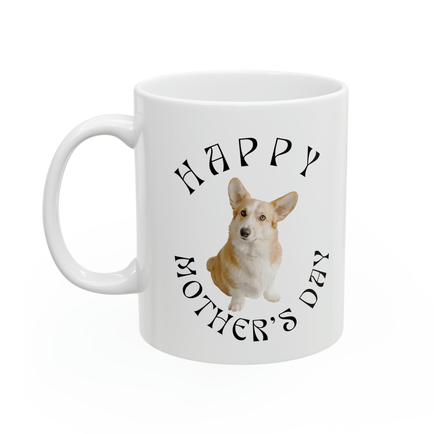 Pawfect Portrait . Personalized Gratitude Ceramic Mug for Dog Moms. 11 ounces.