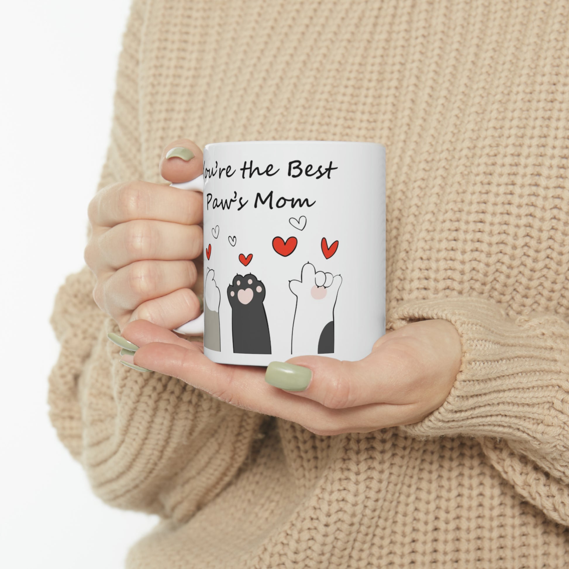 You are the Best Paw'Mom. Mother's Day Gift Ceramic Mug, 11oz 11oz