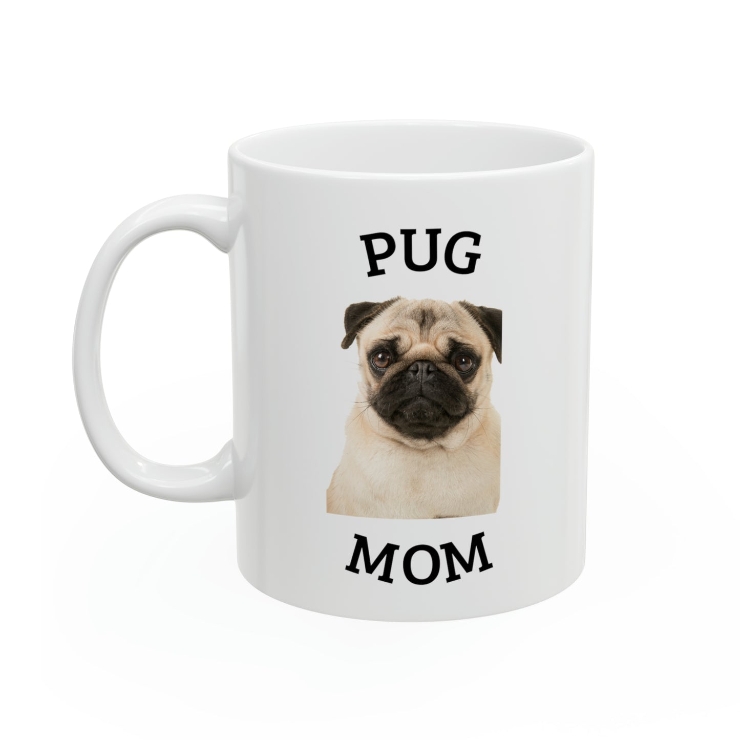 Personalized "Mom Love" Ceramic Mug, 11oz