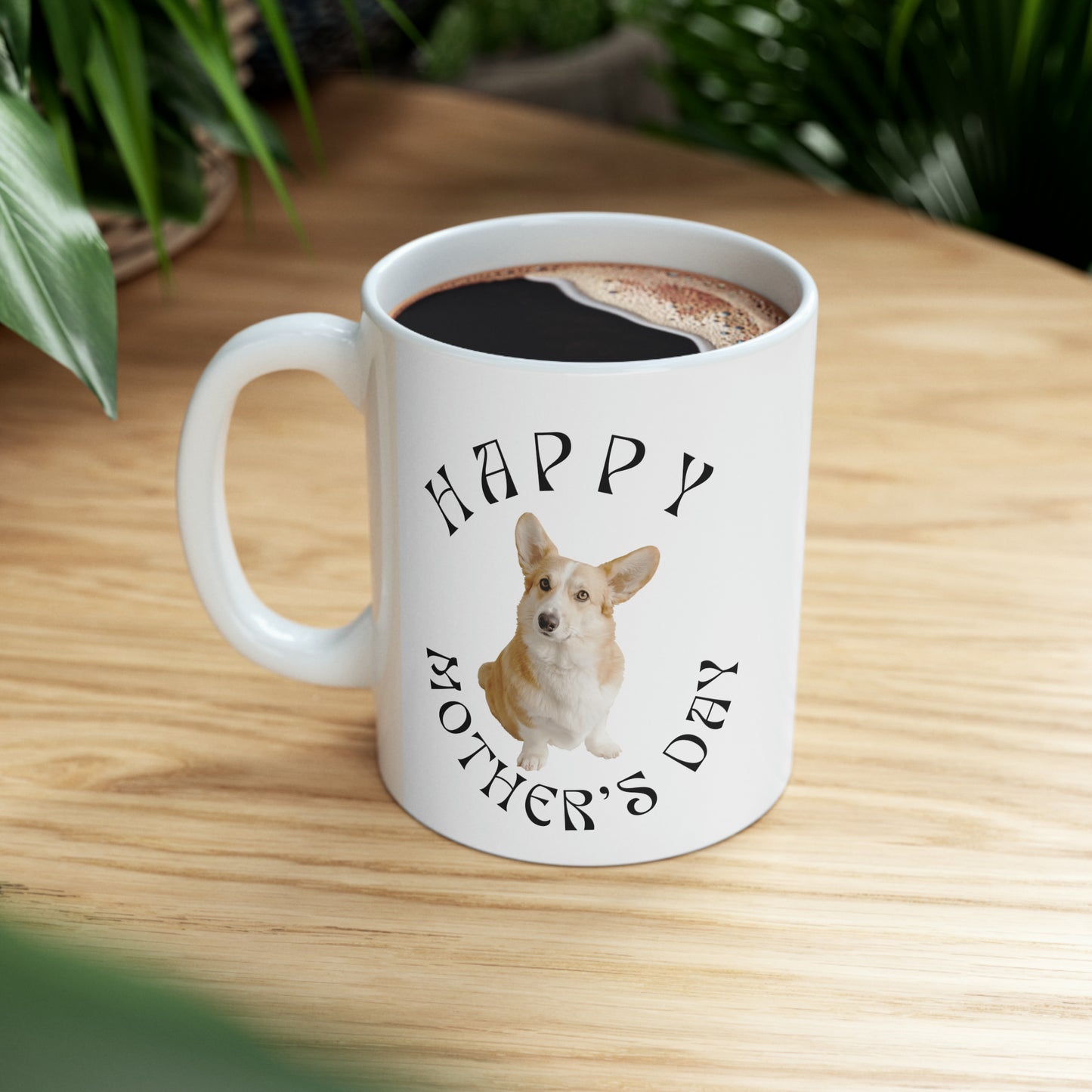 Pawfect Portrait . Personalized Gratitude Ceramic Mug for Dog Moms. 11 ounces. 11oz Blanco Ceramii