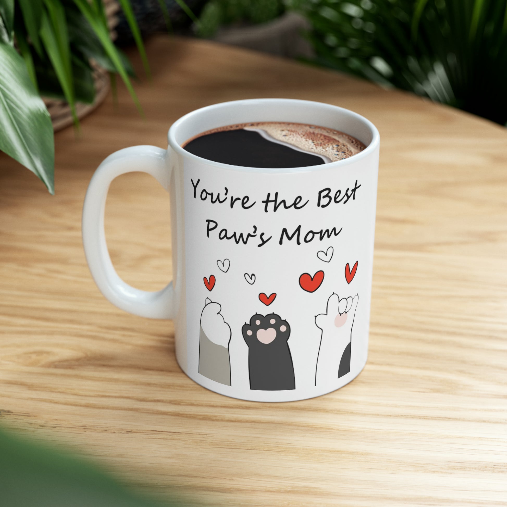 You are the Best Paw'Mom. Mother's Day Gift Ceramic Mug, 11oz