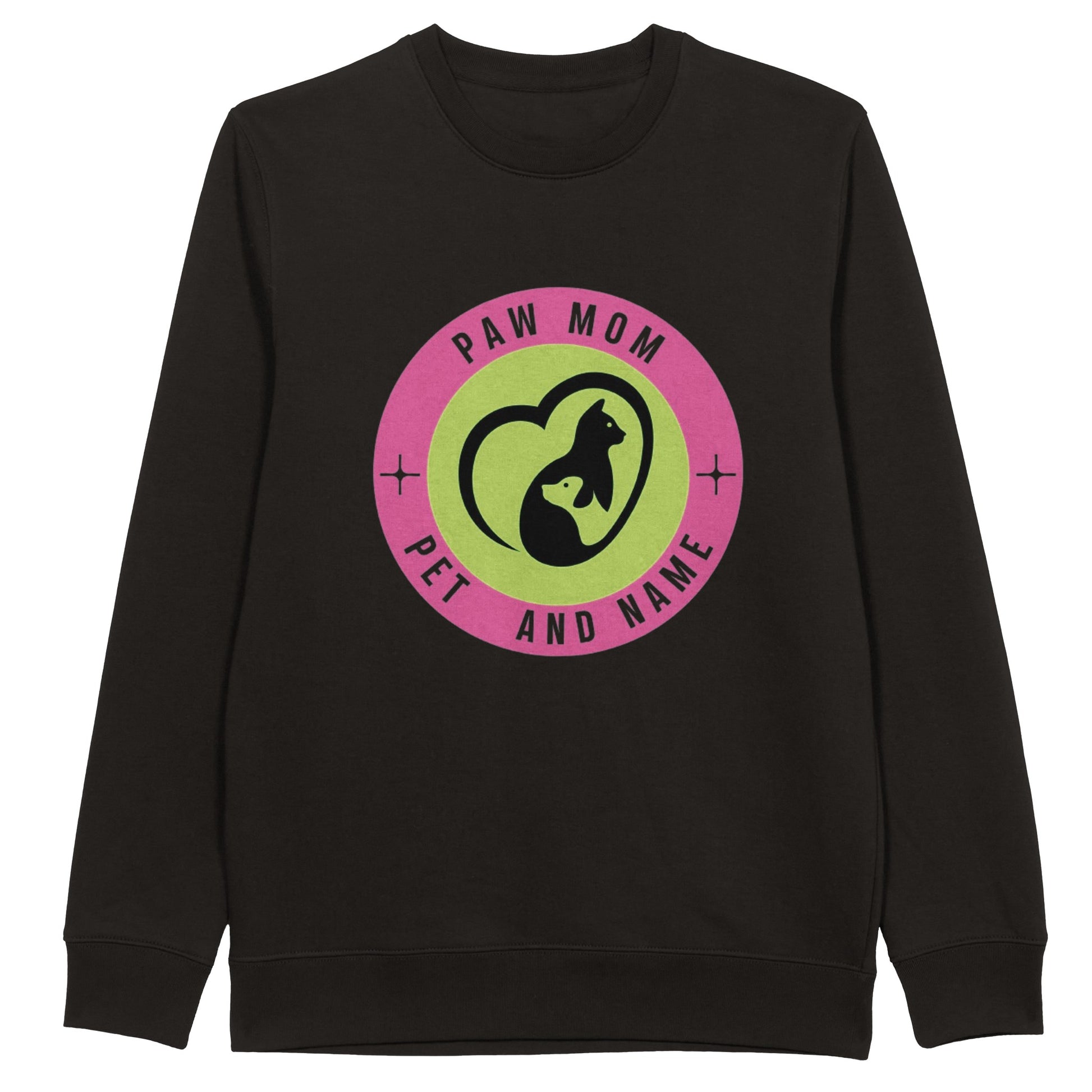 Paw mom Personalized Organic Crewneck Sweatshirt