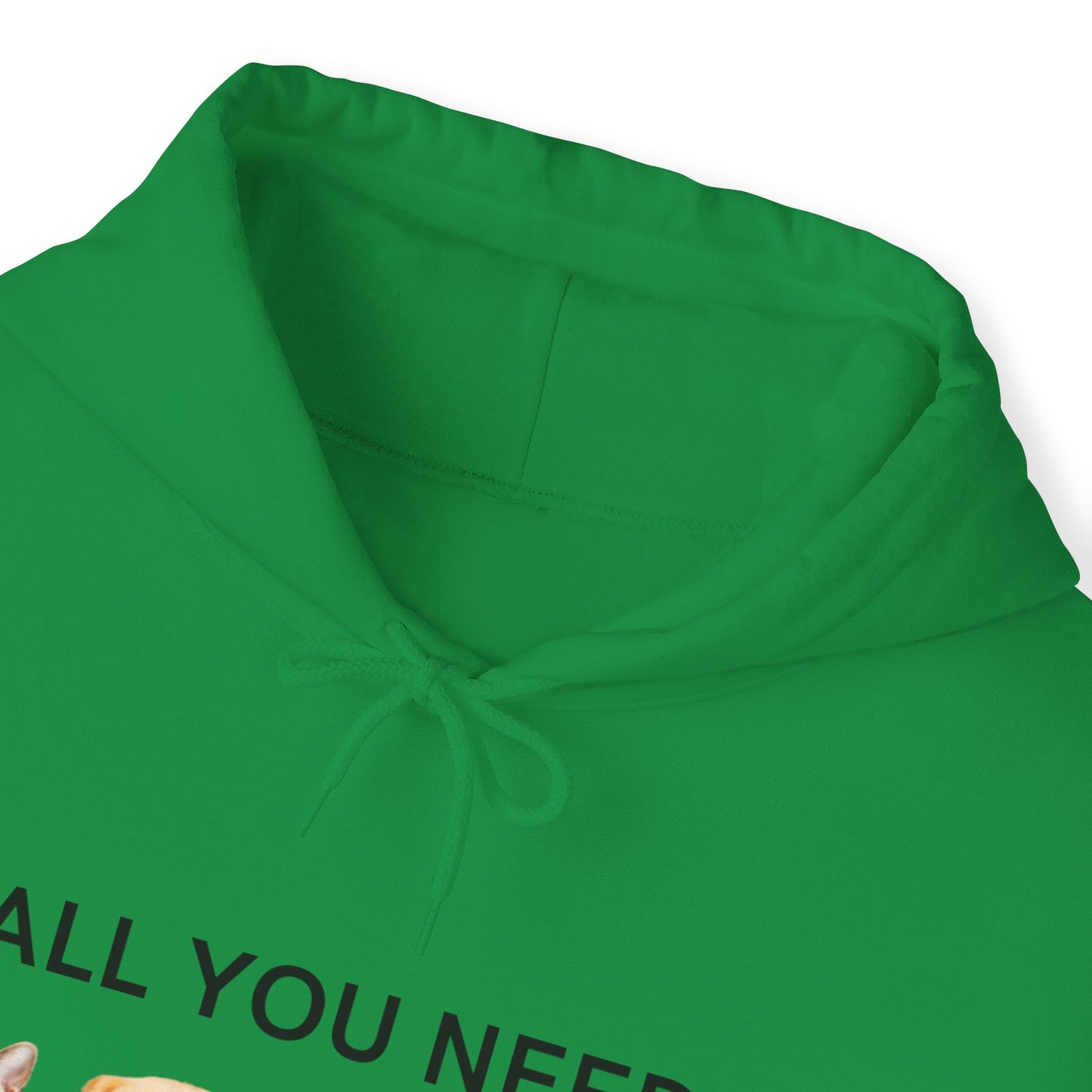 Unisex Furry Love Hoodie Irish Green