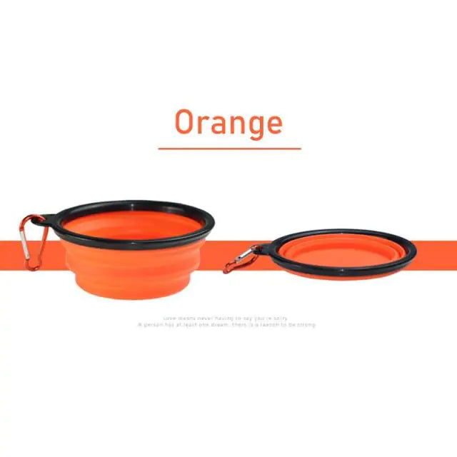 Pet Bowl Orange 350ML 1PCS