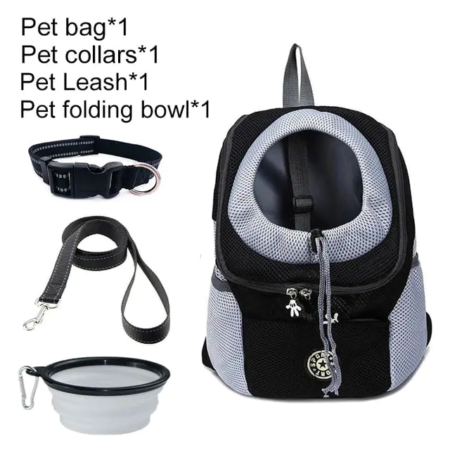 PawPack Adventure Bag Black set 1 S for 0-5kg