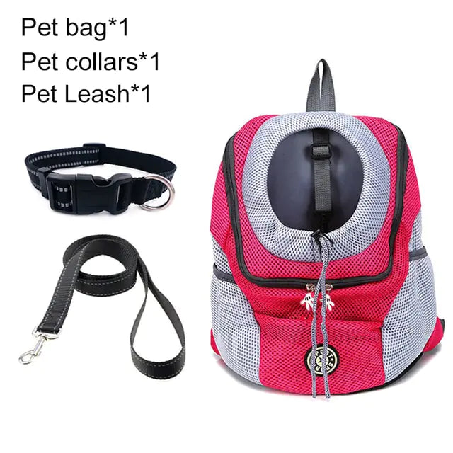 PawPack Adventure Bag Rose red set M for 5-10kg