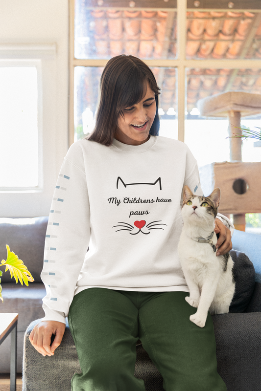 Custom Four Paws Love Crewneck Sweatshirt