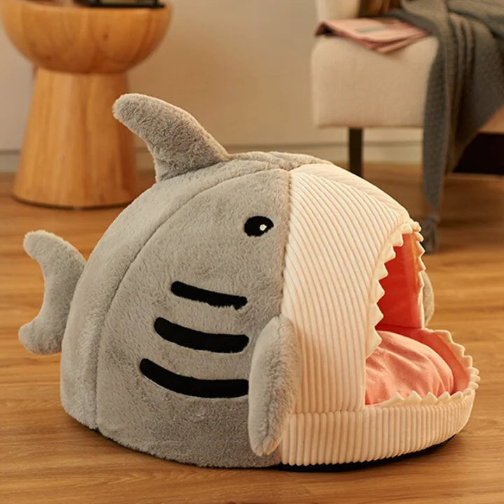 Dive into Comfort! Shark-Shaped Pet Bed: The Cozy Retreat Your Pet Craves